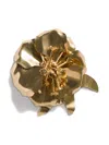 Miu Miu Floral Crystal Brooch Unique Design In Gold