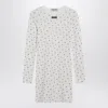Miu Miu Printed Mini Dress In White