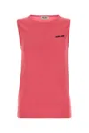 Miu Miu Cashmere-silk Sleeveless Sweater In Pink