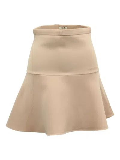 Pre-owned Miu Miu Fluted Mini Skirt In Pink