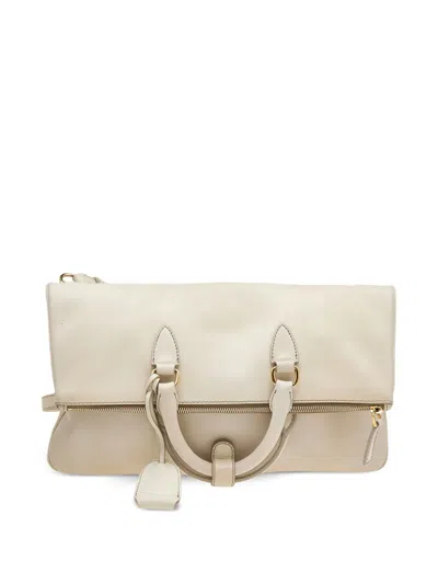 Pre-owned Miu Miu Folded-design Leather Tote Bag