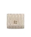 Miu Miu Folding Wallet In Nude