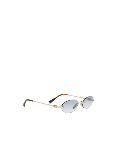 Miu Miu Frameless Sunglasses In Gray
