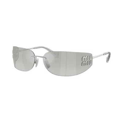 Pre-owned Miu Miu Frameless Sunglasses 'silver' | Women's Size Onesize