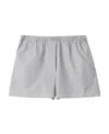 Miu Miu Poplin Boxers In Gray