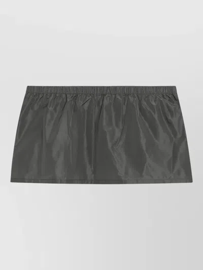 Miu Miu Front Pocket Straight Midi Skirt Design In Green