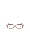 Miu Miu Full-frame Plain Glasses In Brown