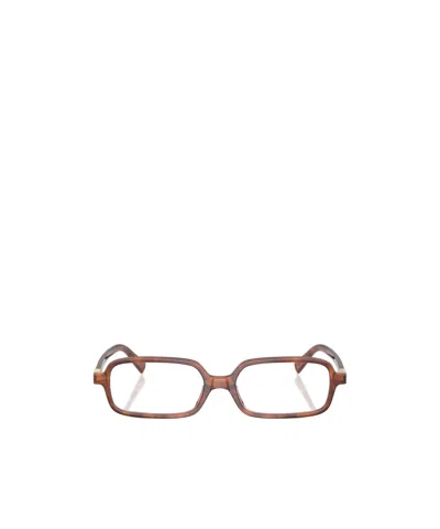 Miu Miu Full-frame Plain Glasses In Brown