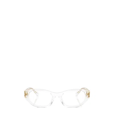 Miu Miu Full Frame Plain Mirror In White