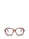 Miu Miu Full Frame Plain Mirror In Brown