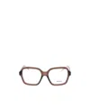 Miu Miu Full-frame Plain Mirror In Brown