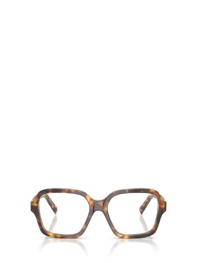 Miu Miu Full Frame Plain Mirror In Brown