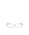 Miu Miu Full-frame Plain Mirror In Neutral