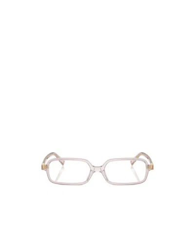 Miu Miu Full-frame Plain Mirror In Neutral