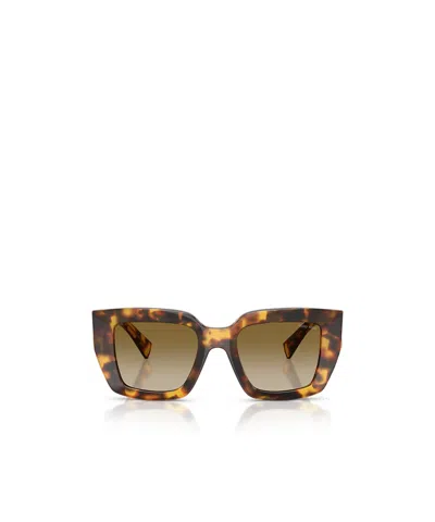 Miu Miu Full Frame Sunglasses In Brown