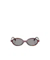 Miu Miu 0mu 04zs 21c40o Havana Mahogany Sunglasses In Gray