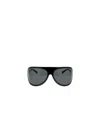 Miu Miu Runway Oversized Aviator Sunglasses In Gray
