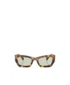 Miu Miu Full Frame Sunglasses In Green