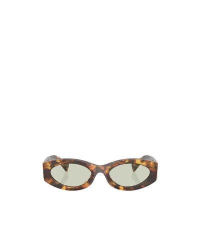 MIU MIU MIU MIU EYEWEAR OVAL FRAME SUNGLASSES