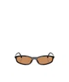 Miu Miu Oval-frame Sunglasses In Nude