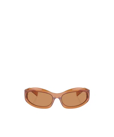 Miu Miu Full Frame Sunglasses In Nude