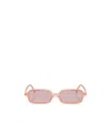 Miu Miu 51mm Rectangular Sunglasses In Gold