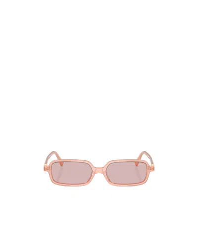 Miu Miu 51mm Rectangular Sunglasses In Gold