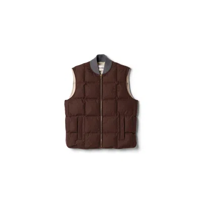 Miu Miu Gabardine Down Vest In Ebony