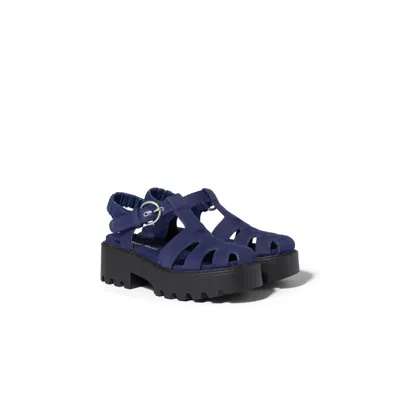 Miu Miu Gabardine Sandals In Multi