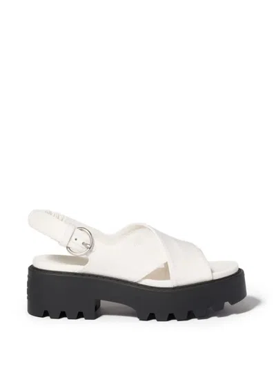 Miu Miu Platform Slingback Sandals In Multi