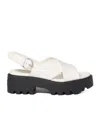 Miu Miu Platform Slingback Sandals In Multi