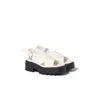 Miu Miu Platform Slingback Sandals In White