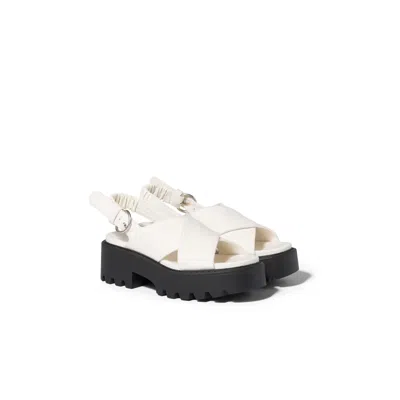 MIU MIU GABARDINE SANDALS