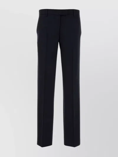Miu Miu Gabardine Trousers With Front Crease And Pockets