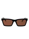 Miu Miu Geometric-frame Sunglasses In Black