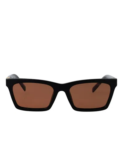 Miu Miu Geometric-frame Sunglasses In Black