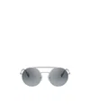 Miu Miu Geometric Frame Sunglasses In Gray