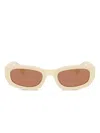 Miu Miu Sonnenbrille Mit Geometrischem Gestell In Neutral