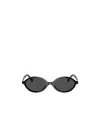 Miu Miu 0mu 04zs Miu Regard 1ab5s0 Nero Sunglasses In Black