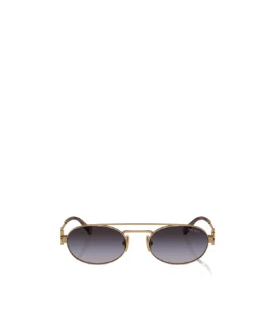 MIU MIU MIU MIU EYEWEAR OVAL FRAME SUNGLASSES