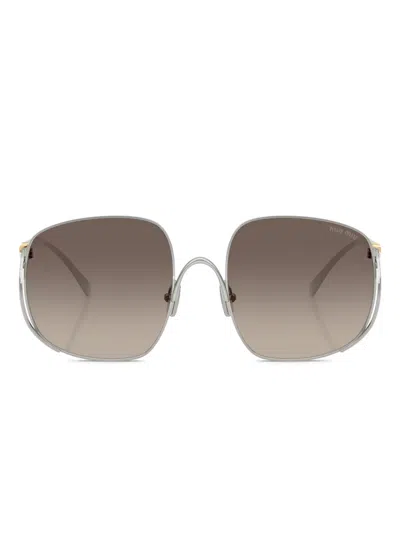 MIU MIU GEOMETRIC SUNGLASSES