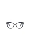 Miu Miu Geometrically Framed Flat Mirror In Gray