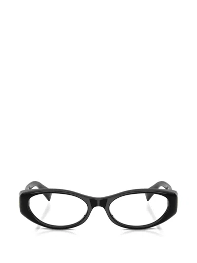 Miu Miu Geometric-frame Glasses In Black