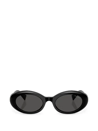 Miu Miu Geometric-frame Sunglasses In Black
