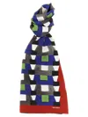 Miu Miu Geometric-patterned Silk Scarf In Multi