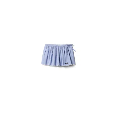 Miu Miu Gingham Check Miniskirt In Multi