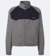 Miu Miu Gingham Cotton Jacket In Multi