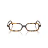 Miu Miu 0mu 11zs 14l08n Havana Miele Glasses In Havana/trasparente