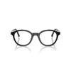 Miu Miu Round Frame Flat Mirror In Nero
