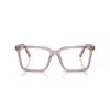 Miu Miu Logo Flat Mirror In Viola